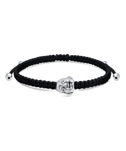 Buddha Face with Matt Rope Bracelet BR-308